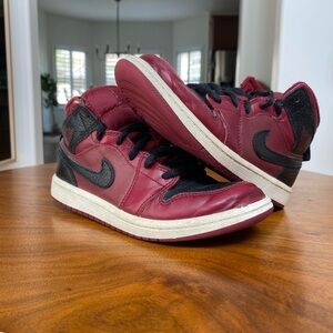 Red and Black Nike Dunks